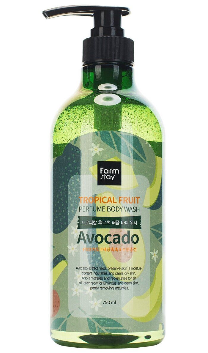 Гель для душа FarmStay с экстрактом авокадо, 750мл
Гель для душа FarmStay с экстрактом авокадо, 750мл