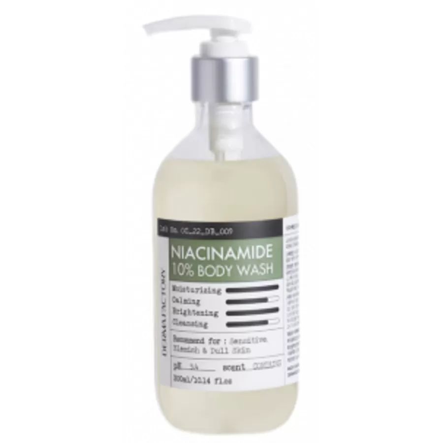 Гель для душа Derma Factory Niacin-Amide 10% с ниацинамидом
Гель для душа Derma Factory Niacin-Amide 10% с ниацинамидом