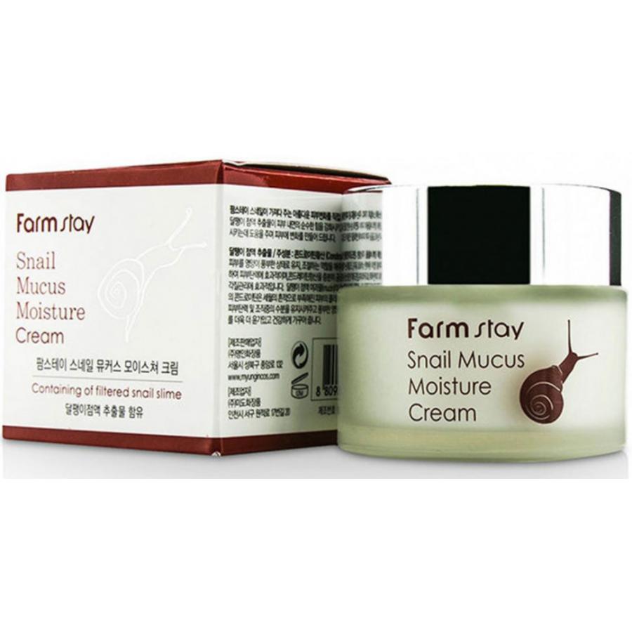 Крем для лица с муцином улитки FarmStay Snail Mucus Moisture Cream, 50гр
Крем для лица с муцином улитки FarmStay Snail Mucus Moisture Cream, 50гр