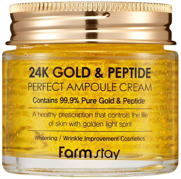 Ампульный крем с золотом и пептидами Farmstay 24K Gold & Peptide Perfect Ampoule Cream, 80ml
Ампульный крем с золотом и пептидами Farmstay 24K Gold & Peptide Perfect Ampoule Cream, 80ml