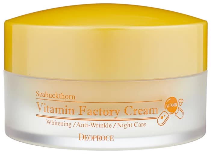 Крем ночной омолаживающий Deoproce Seabuckthorn Vitamin Factory Cream 100гр
Крем ночной омолаживающий Deoproce Seabuckthorn Vitamin Factory Cream 100гр