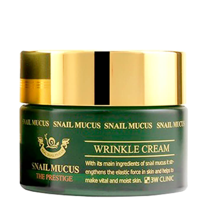 Омолаживающий крем для лица с улиточным муцином 3W Clinic Snail Mucus Wrinkle Cream
Омолаживающий крем для лица с улиточным муцином 3W Clinic Snail Mucus Wrinkle Cream