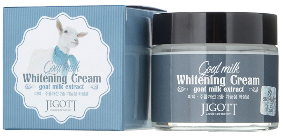 Осветляющий крем для лица с экстрактом козьего молока Jigott Goat Milk Whitening Cream
Осветляющий крем для лица с экстрактом козьего молока Jigott Goat Milk Whitening Cream