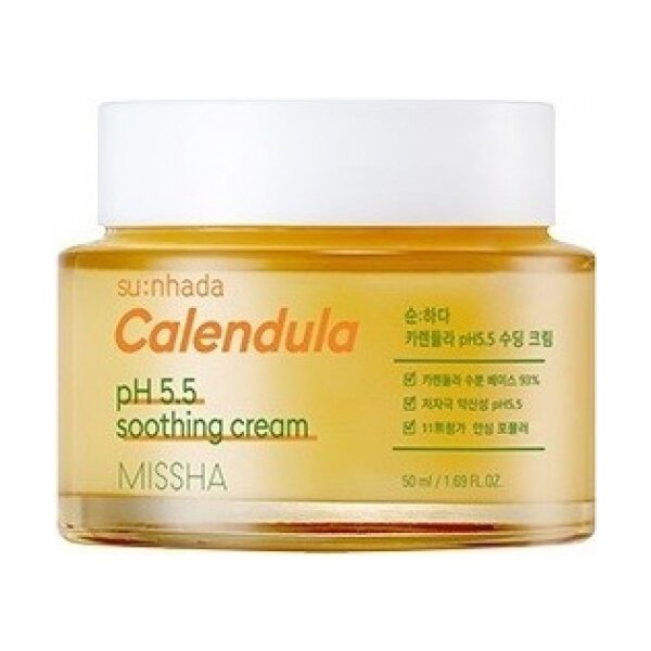 Успокаивающий крем с календулой д/лица MISSHA Su:Nhada Calendula pH Balancing & Soothing Cream 50ml
Успокаивающий крем с календулой д/лица MISSHA Su:Nhada Calendula pH Balancing & Soothing Cream 50ml