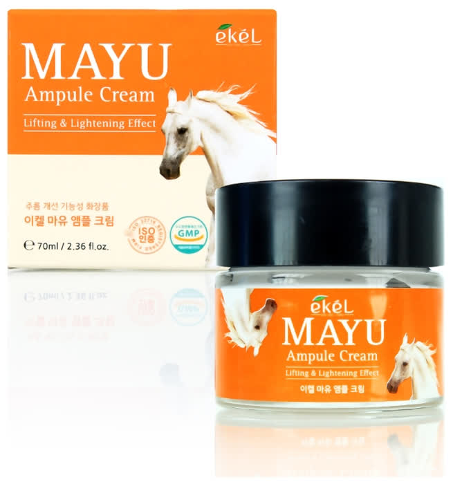EKEL Ампульный крем с лошадиным жиром, Mayu Ampule Cream, 70 мл.
EKEL Ампульный крем с лошадиным жиром, Mayu Ampule Cream, 70 мл.