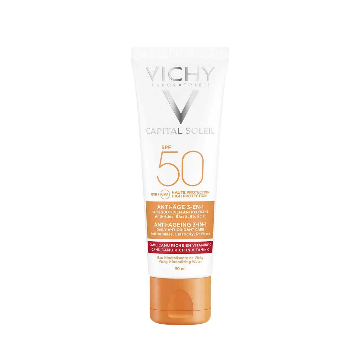 Антивозрастной уход 3 в 1 с антиоксидантами SPF50 IDEAL SOLEIL Vichy, 50 мл
Антивозрастной уход 3 в 1 с антиоксидантами SPF50 IDEAL SOLEIL Vichy, 50 мл