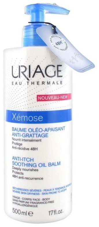 Липидовосстанавливающий бальзам Uriage Xemose Флакон-помпа 500 мл
Липидовосстанавливающий бальзам Uriage Xemose Флакон-помпа 500 мл