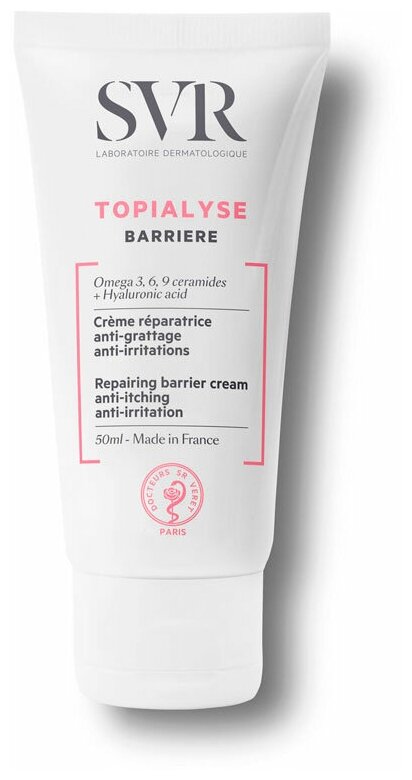 Крем для лица SVR Topialyse Barriere 50 мл
Крем для лица SVR Topialyse Barriere 50 мл