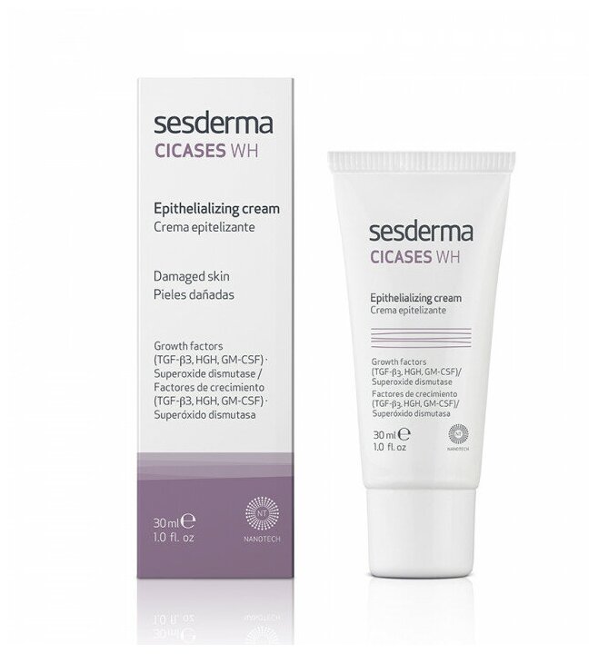 Эпителизирующий крем Sesderma Cicases WH, 30 мл
Эпителизирующий крем Sesderma Cicases WH, 30 мл
