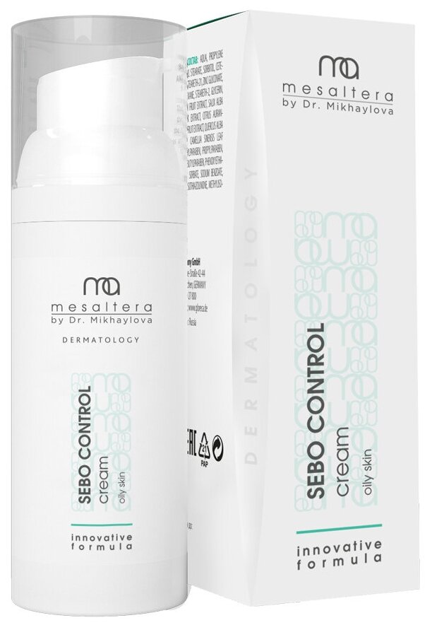 Крем себорегулирующий матирующий Sebo Control Cream Mesaltera by dr. Mikhaylova для жирной кожи 50 мл,
Крем себорегулирующий матирующий Sebo Control Cream Mesaltera by dr. Mikhaylova для жирной кожи 50 мл,