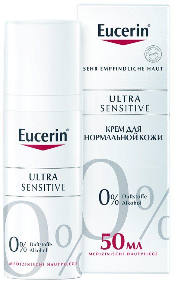 Успокаивающий крем Eucerin UltraSENSITIVE для чувствительной кожи нормального и комбинированного типа, 50 мл
Успокаивающий крем Eucerin UltraSENSITIVE для чувствительной кожи нормального и комбинированного типа, 50 мл