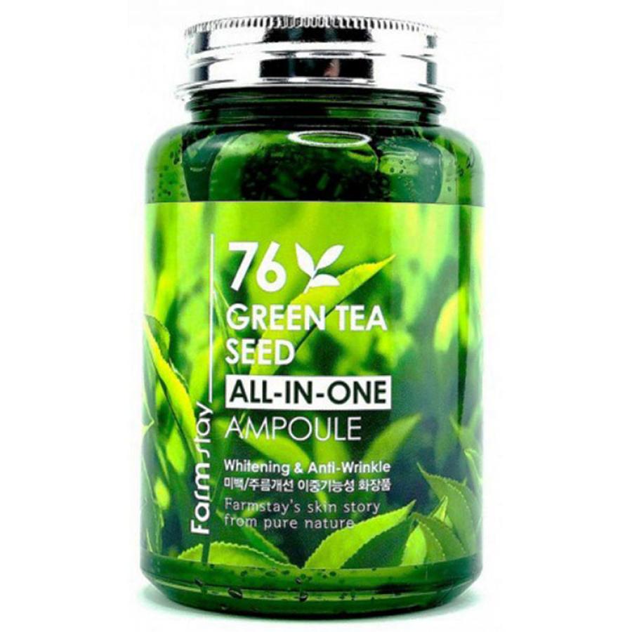 Ампульная сыворотка с зеленым чаем FarmStay 76 Green Tea All-In-One Ampoule, 250мл
Ампульная сыворотка с зеленым чаем FarmStay 76 Green Tea All-In-One Ampoule, 250мл