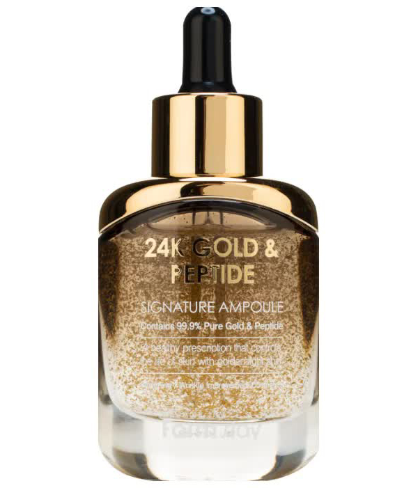 Ампульная сыворотка с золотом и пептидами FarmStay 24K Gold & Peptide Signature Ampoule 35 мл
Ампульная сыворотка с золотом и пептидами FarmStay 24K Gold & Peptide Signature Ampoule 35 мл