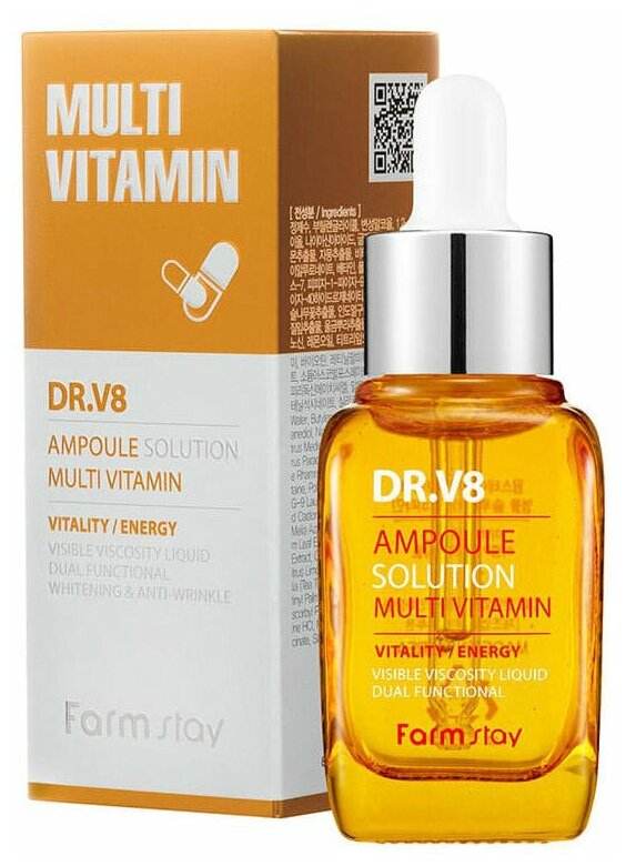 Ампульная сыворотка FarmStay мультивитаминная, 30мл
Ампульная сыворотка FarmStay мультивитаминная, 30мл