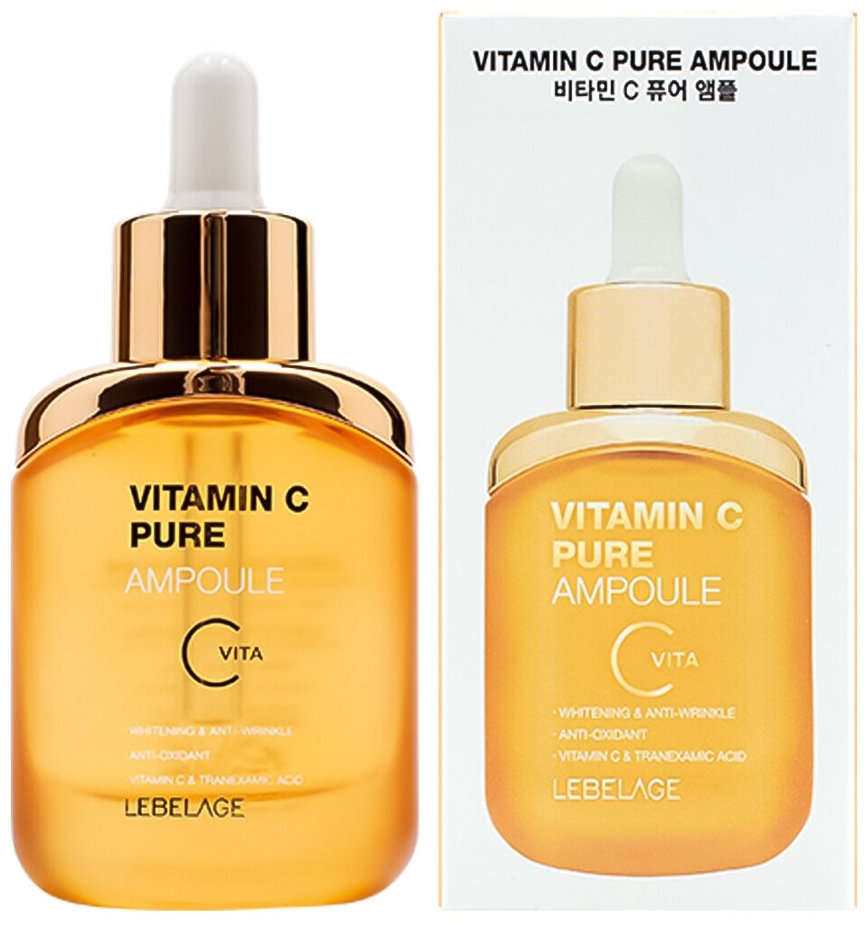 Ампульная сыворотка для сияния кожи Lebelage с витаминами и транексамовой кислотой, 35мл
Ампульная сыворотка для сияния кожи Lebelage с витаминами и транексамовой кислотой, 35мл