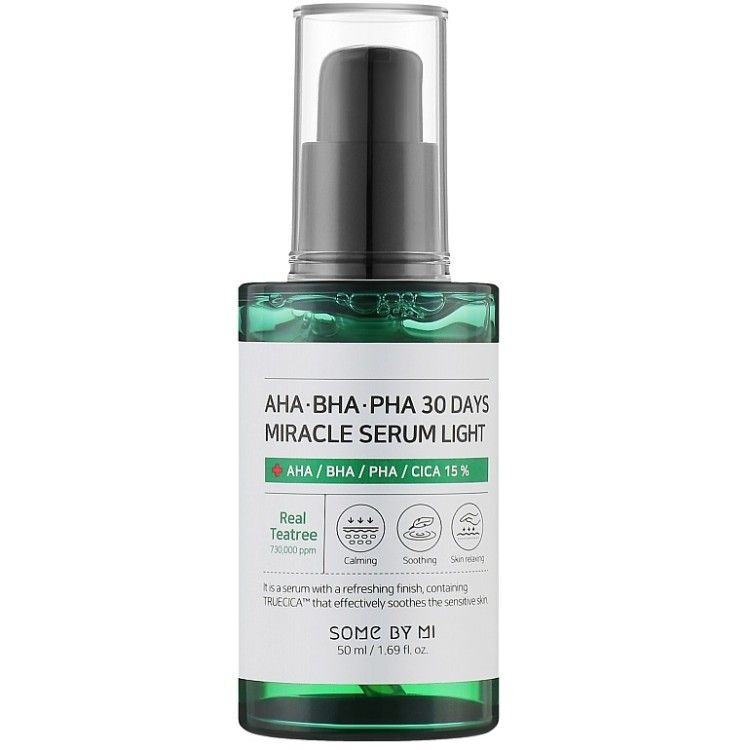 Лёгкая сыворотка для лица SOME BY MI с кислотами
Лёгкая сыворотка для лица SOME BY MI с кислотами