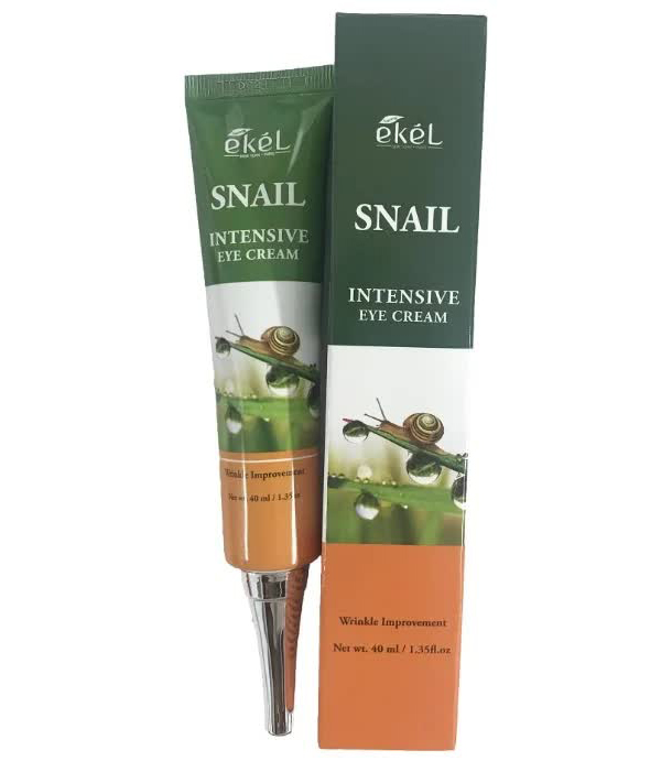 EKEL Крем для кожи вокруг глаз с муцином улитки SNAIL INTENSIVE EYE CREAM, 40мл
EKEL Крем для кожи вокруг глаз с муцином улитки SNAIL INTENSIVE EYE CREAM, 40мл