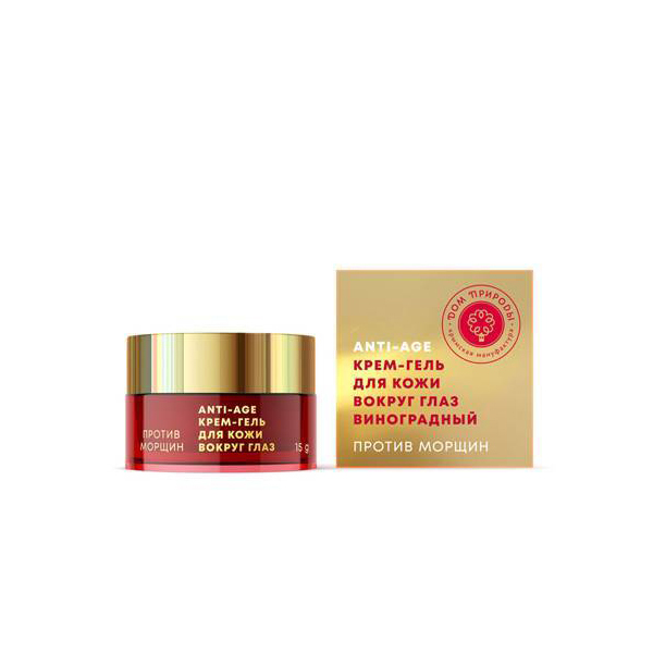 Крем-гель для кожи вокруг глаз ДОМ ПРИРОДЫ Против морщин, 15г
Крем-гель для кожи вокруг глаз ДОМ ПРИРОДЫ Против морщин, 15г