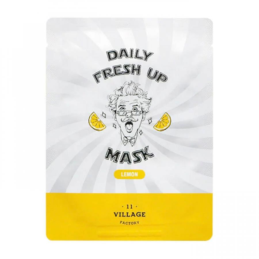 Тканевая маска для лица с экстрактом лимона Village 11 Factory Daily Fresh up Mask Lemon
Тканевая маска для лица с экстрактом лимона Village 11 Factory Daily Fresh up Mask Lemon