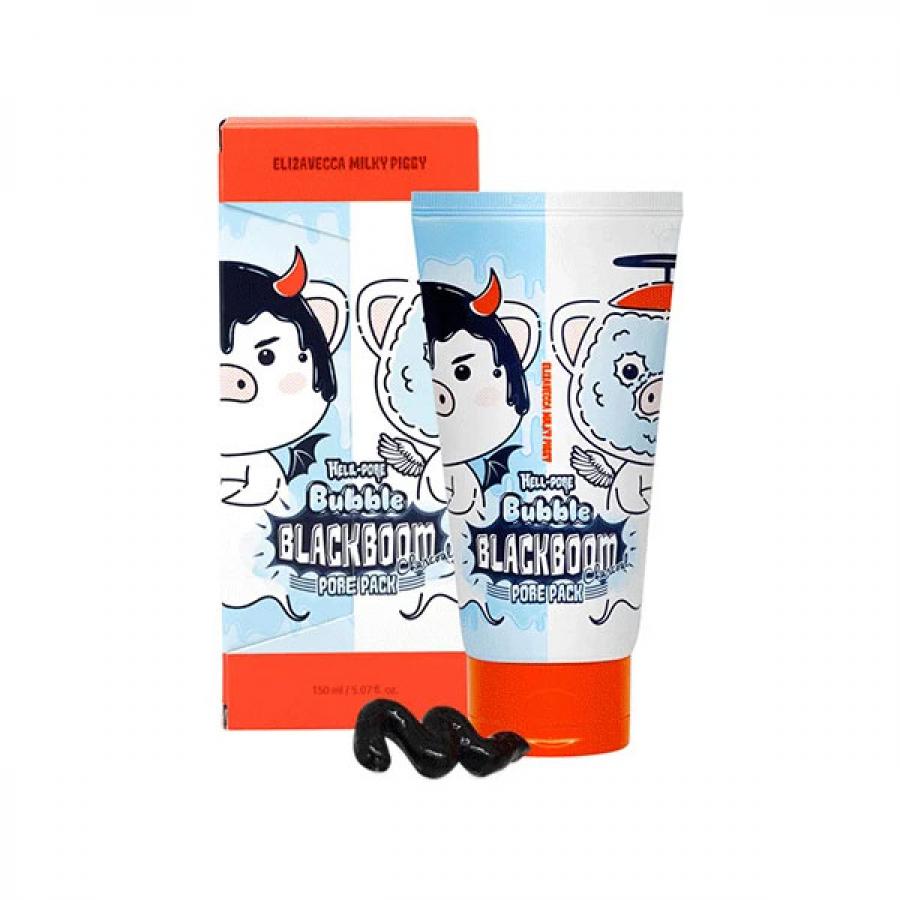 Черная кислородная маска для очищения пор Elizavecca Hell-Pore Bubble Blackboom Pore Pack
Черная кислородная маска для очищения пор Elizavecca Hell-Pore Bubble Blackboom Pore Pack
