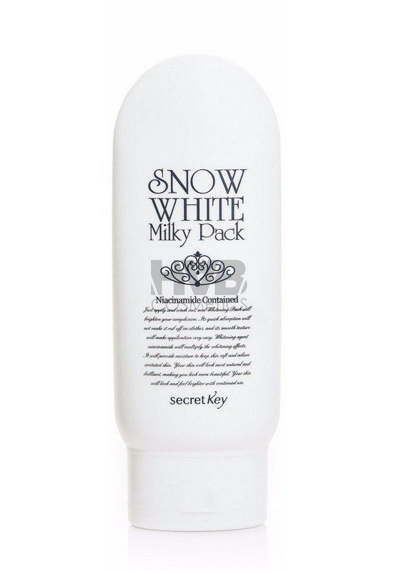 Отбеливающая маска для лица и тела Secret Key Snow White Milky Pack
Отбеливающая маска для лица и тела Secret Key Snow White Milky Pack