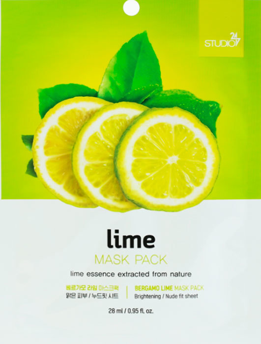 Тканевая маска для лица с экстрактом лайма BERGAMO Lime Mask Pack, 28ml
Тканевая маска для лица с экстрактом лайма BERGAMO Lime Mask Pack, 28ml