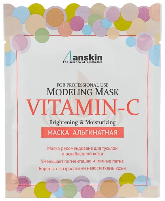 Маска альгинатная с витамином С (саше) Anskin Vitamin-C Modeling Mask, Refill 25гр
Маска альгинатная с витамином С (саше) Anskin Vitamin-C Modeling Mask, Refill 25гр
