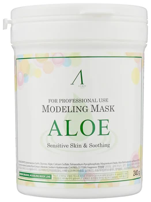 Маска альгинатная с экстрактом алоэ (банка) Anskin Aloe Modeling Mask, container 240гр
Маска альгинатная с экстрактом алоэ (банка) Anskin Aloe Modeling Mask, container 240гр