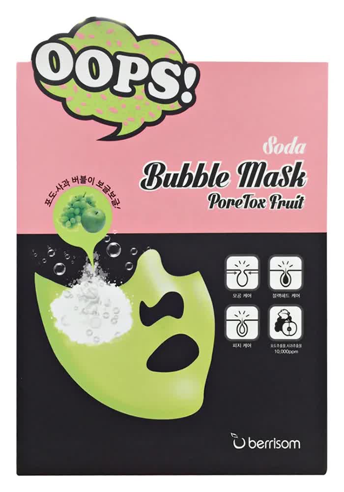 Маска пузырьковая для ухода за порами Soda Bubble Mask PoreTox Fruit 18мл
Маска пузырьковая для ухода за порами Soda Bubble Mask PoreTox Fruit 18мл