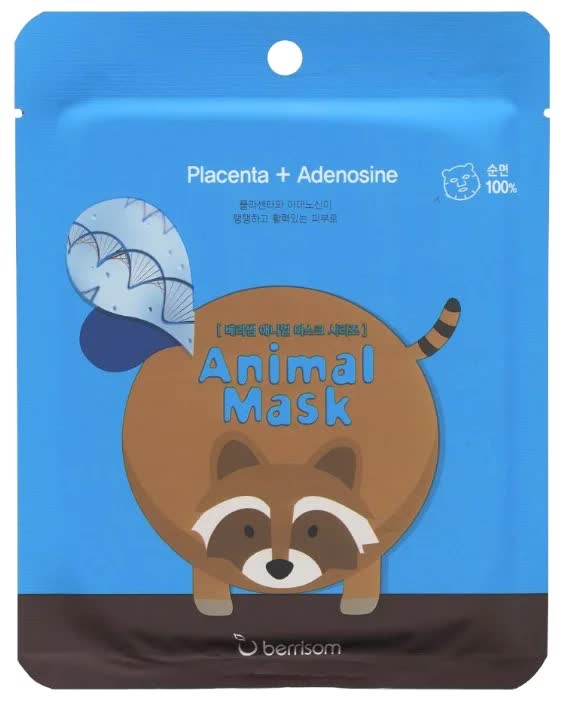 Маска тканевая с экстрактом плаценты Animal Mask Series - Raccoon 25мл
Маска тканевая с экстрактом плаценты Animal Mask Series - Raccoon 25мл
