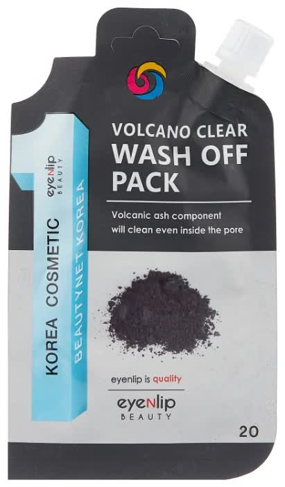 Маска очищающая с вулканическим пеплом Eyenlip Volcano Clear Wash Off Pack 20гр
Маска очищающая с вулканическим пеплом Eyenlip Volcano Clear Wash Off Pack 20гр