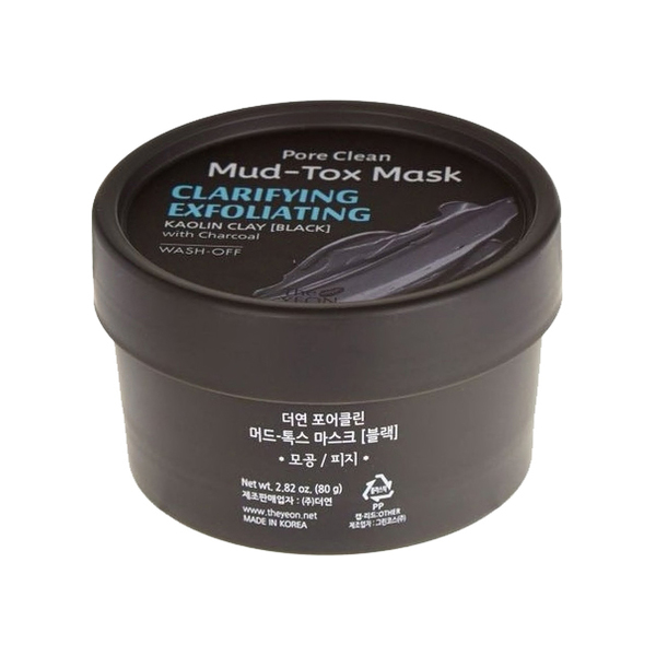 Маска для лица с каолиновой глиной TheYEON Pore Clean Mud-Tox Mask Black 80 г
Маска для лица с каолиновой глиной TheYEON Pore Clean Mud-Tox Mask Black 80 г
