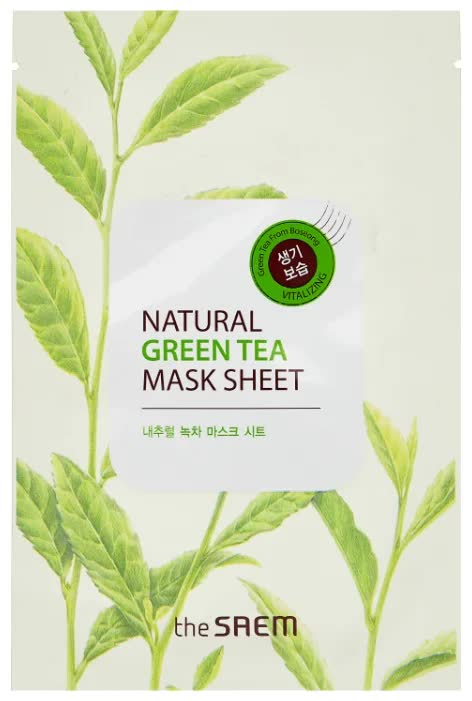 Маска тканевая с экстрактом зеленого чая The Saem Natural Green Tea Mask Sheet 21 мл
Маска тканевая с экстрактом зеленого чая The Saem Natural Green Tea Mask Sheet 21 мл