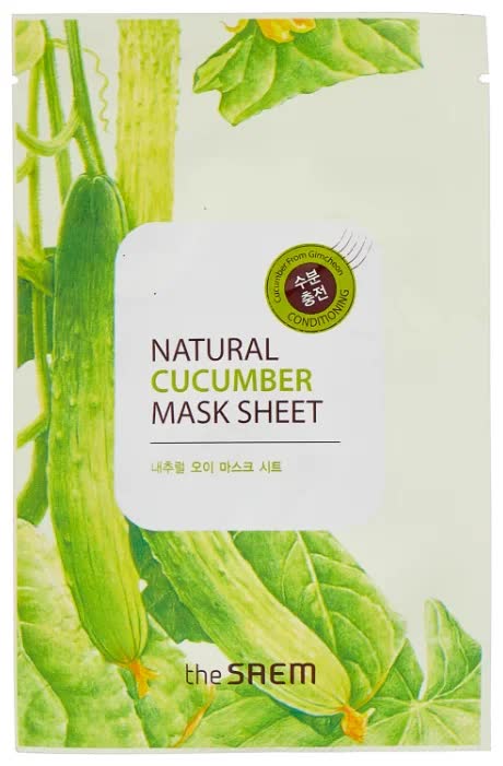 Маска тканевая с экстрактом огурца The Saem New Natural Cucumber Mask Sheet 21 мл
Маска тканевая с экстрактом огурца The Saem New Natural Cucumber Mask Sheet 21 мл