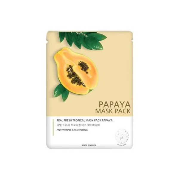 Маска тканевая с экстрактом папайи Jungnani Real Fresh Tropical Mask Papaya 25 мл
Маска тканевая с экстрактом папайи Jungnani Real Fresh Tropical Mask Papaya 25 мл