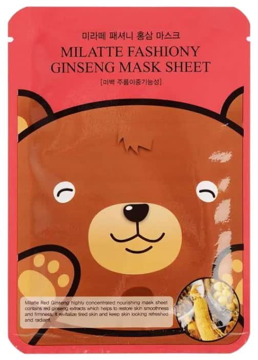 Маска на тканевой основе для лица с экстрактом красного женьшеня Milatte Fashiony Ginseng Mask Sheet
Маска на тканевой основе для лица с экстрактом красного женьшеня Milatte Fashiony Ginseng Mask Sheet