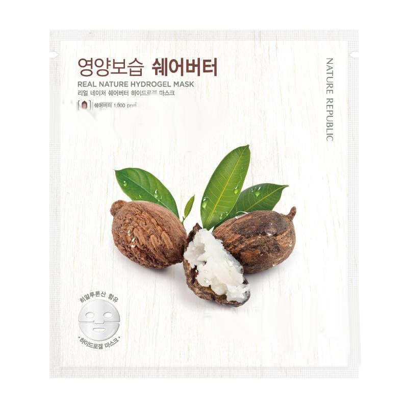 Маска для лица гидрогелевая Nature Republic Real Nature Shea Butter Hydrogel Mask 22 г
Маска для лица гидрогелевая Nature Republic Real Nature Shea Butter Hydrogel Mask 22 г