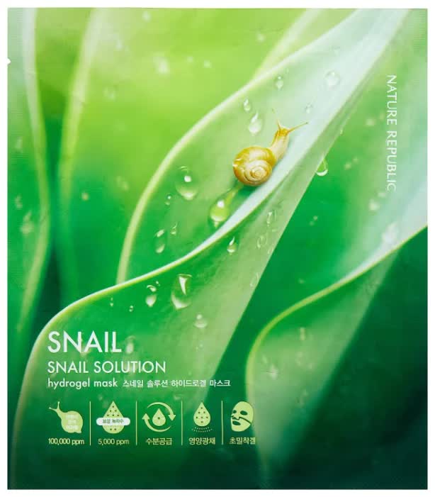 Маска для лица гидрогелевая Nature Republic Snail Solution Hydrogel Mask 20 г
Маска для лица гидрогелевая Nature Republic Snail Solution Hydrogel Mask 20 г