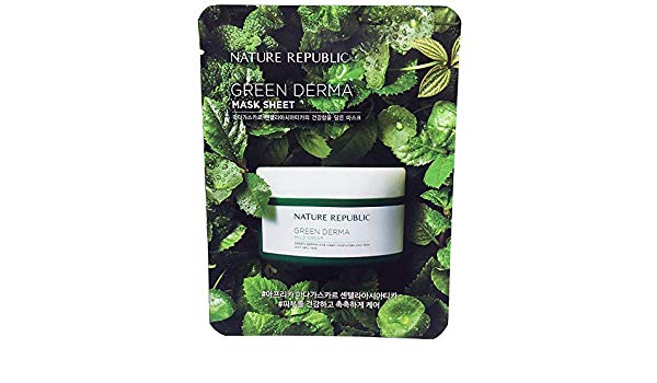 Маска для лица листовая Nature Republic Green Derma Mask Sheet 20 мл
Маска для лица листовая Nature Republic Green Derma Mask Sheet 20 мл