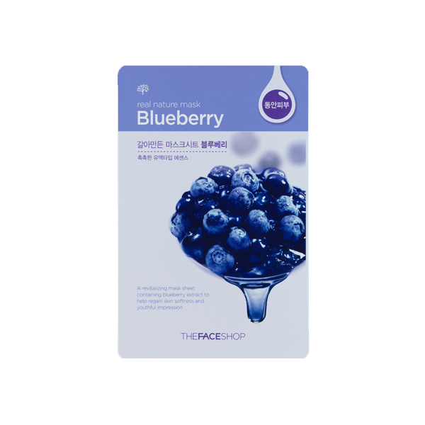 Маска для лица тканевая The Face Shop Real Nature Mask Sheet Blueberry 2017
Маска для лица тканевая The Face Shop Real Nature Mask Sheet Blueberry 2017