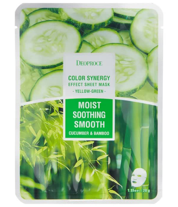 Маска тканевая на основе бамбука и огурца DEOPROCE COLOR SYNERGY EFFECT SHEET MASK YELLOW-GREEN 20g 20гр
Маска тканевая на основе бамбука и огурца DEOPROCE COLOR SYNERGY EFFECT SHEET MASK YELLOW-GREEN 20g 20гр