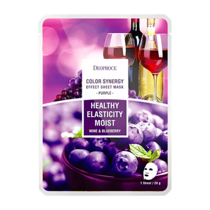 Маска тканевая на основе черники и красного винограда DEOPROCE COLOR SYNERGY EFFECT SHEET MASK PURPLE 20g 20гр
Маска тканевая на основе черники и красного винограда DEOPROCE COLOR SYNERGY EFFECT SHEET MASK PURPLE 20g 20гр