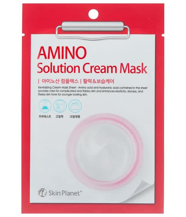 Маска тканевая для лица с аминокислотами Skin Planet AMINO solution CREAM MASK 30гр
Маска тканевая для лица с аминокислотами Skin Planet AMINO solution CREAM MASK 30гр