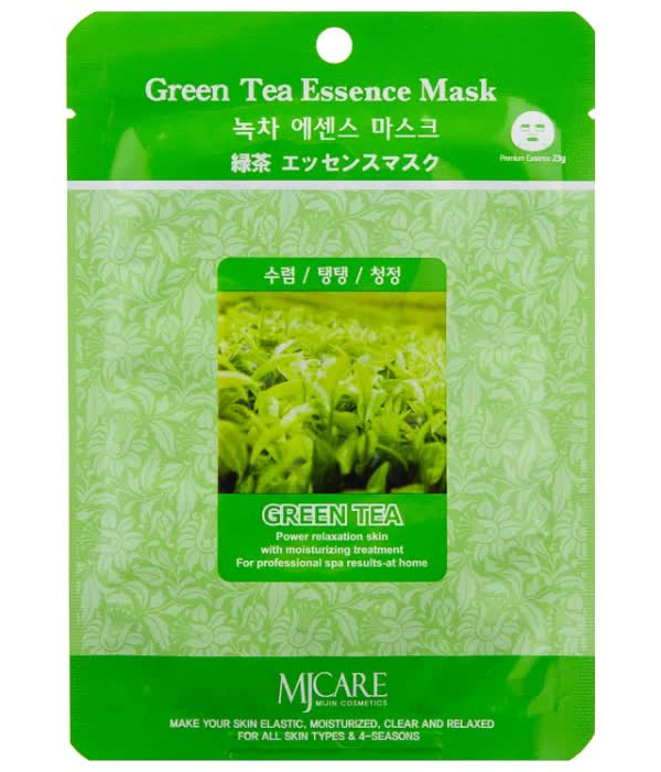 Маска тканевая для лица Зеленый чай Green Tea Essence Mask 23гр
Маска тканевая для лица Зеленый чай Green Tea Essence Mask 23гр