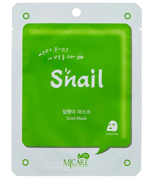 Маска тканевая для лица улиточная MJ on Snail mask pack 22гр
Маска тканевая для лица улиточная MJ on Snail mask pack 22гр