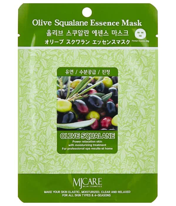 Маска тканевая для лица Олива Olive Squalane Essence Mask 23гр
Маска тканевая для лица Олива Olive Squalane Essence Mask 23гр