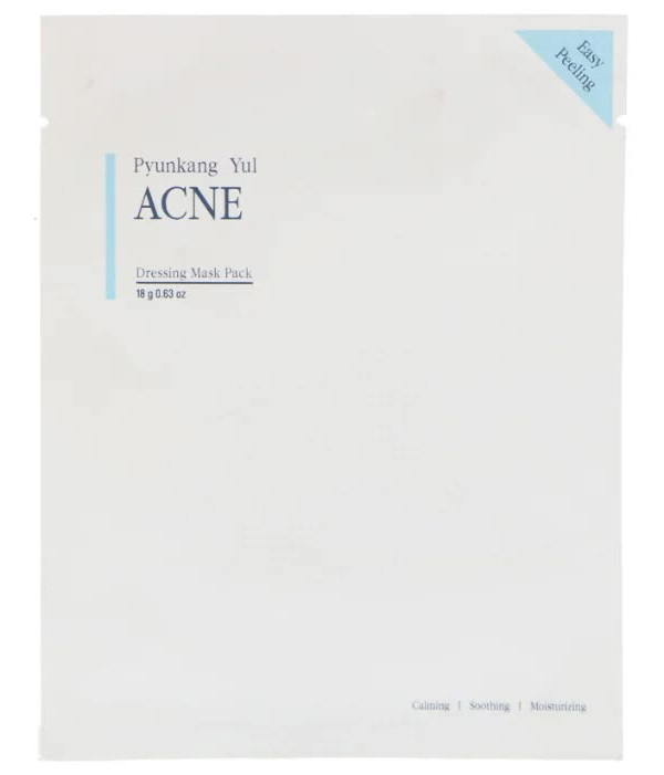 Маска для лица тканевая для проблемной кожи Pyunkang Yul Acne Dressing Mask Pack, 18г
Маска для лица тканевая для проблемной кожи Pyunkang Yul Acne Dressing Mask Pack, 18г