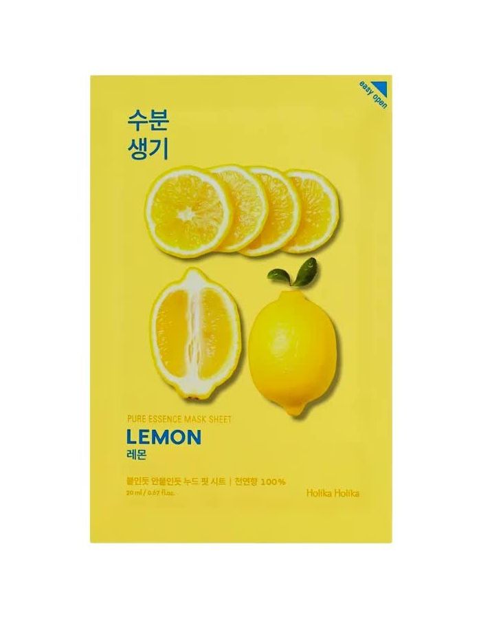 Holika Holika Тонизирующая тканевая маска Pure Essence Mask Sheet Lemon, лимон, 20 мл
Holika Holika Тонизирующая тканевая маска Pure Essence Mask Sheet Lemon, лимон, 20 мл