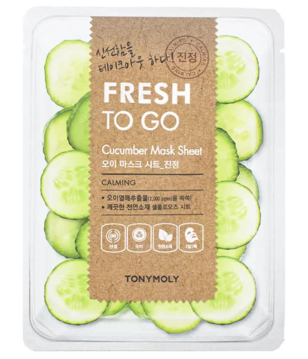 TONYMOLY Освежающая тканевая маска для лица с экстрактом огурца FRESH TO GO Cucumber Mask Sheet, 22г
TONYMOLY Освежающая тканевая маска для лица с экстрактом огурца FRESH TO GO Cucumber Mask Sheet, 22г