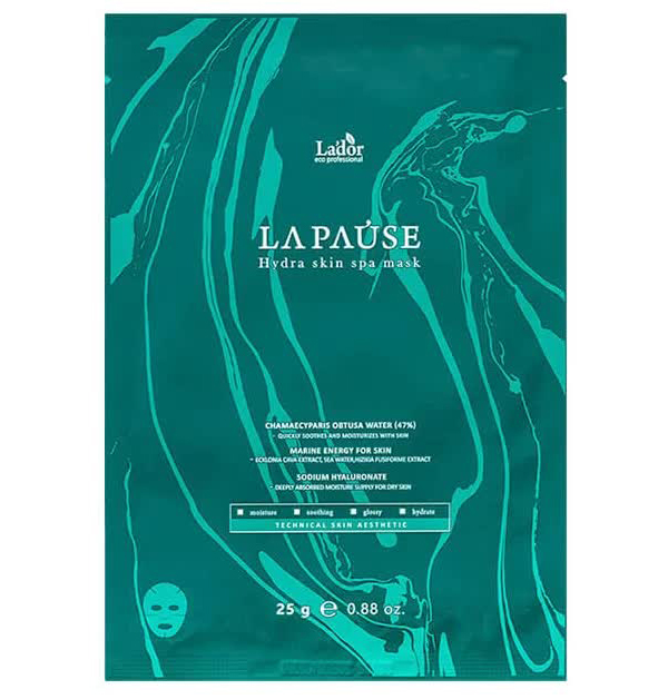 La'dor Маска для лица тканевая увлажняющая LA PAUSE Hydra skin spa mask, 25мл
La'dor Маска для лица тканевая увлажняющая LA PAUSE Hydra skin spa mask, 25мл